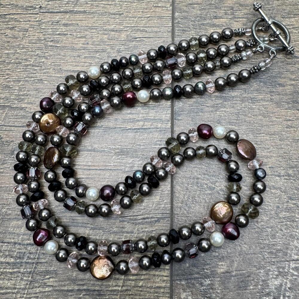 Coldwater Creek Multi-Strand‎ Beaded Necklace